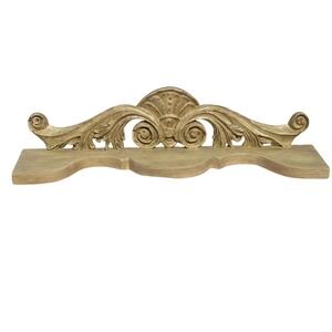 Vintage Shenandoah Designs Keeper Shelf Pediment Wall Hanging Ornate Carved Wood